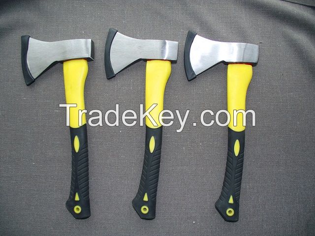 Axe with plastic coated handle