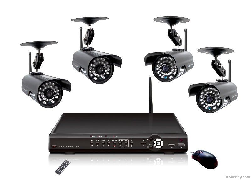 7 Channel Wired and Wireless Signal Input CCTV Dvr Kit