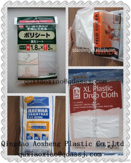 plastic drop dust sheet