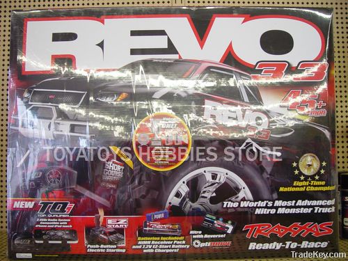 Traxxas 5309 Revo 3.3 4WD Nitro Monster TQI Radio 2.4GHz RTR Rc Car