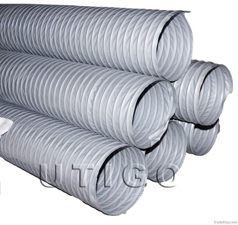 Flexible pvc coated polyester fabric air duct hose