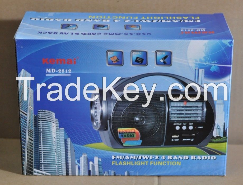 FM/AM/SW1-2 4BAND RADIO WITH USB/SD PLAYER