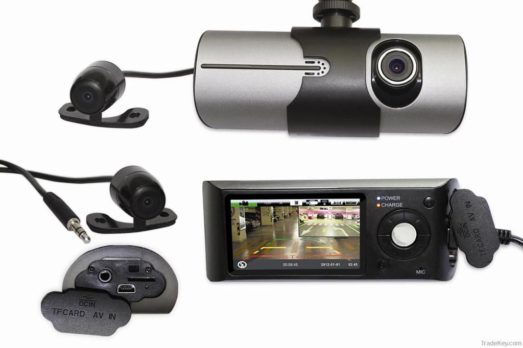 HD 720P dvr camera car black box dash cam with GPS/G-Sensor/AV-IN