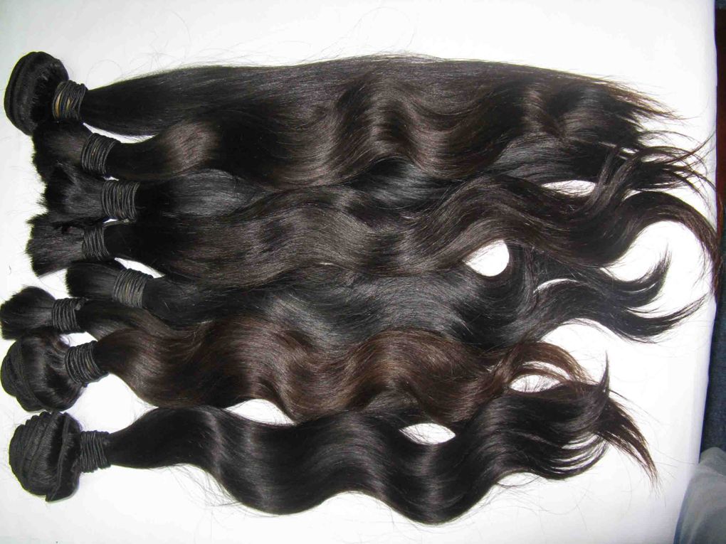100% real brazilian virgin human hair , Unprocessed Virgin Brazilian Hair  Pruvian virgin hair