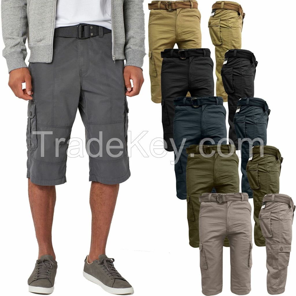 Mens Belted shorts