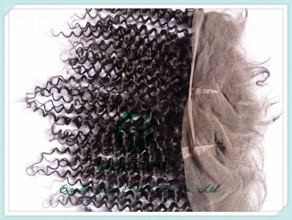 wholesale brazilian virgin hair 13x4  lace frontal hair extension curly and free part