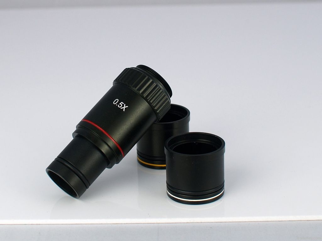 0.5x C-Mount Microscope Adapter for CCD CMOS Camera Digital Eyepiece,