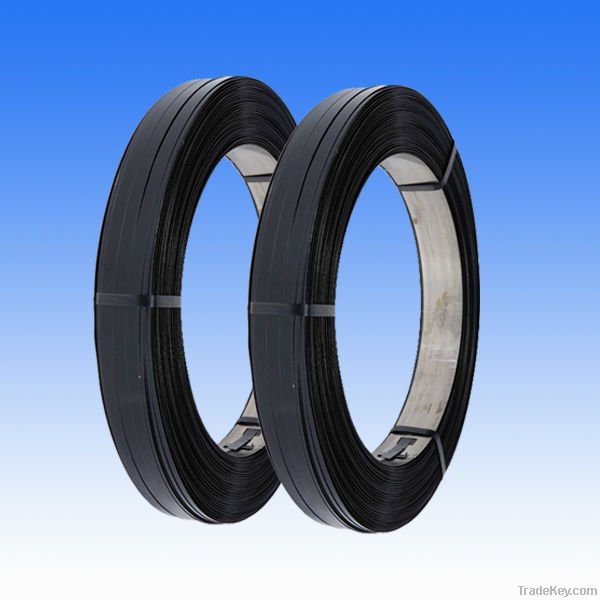 black painted high tensile strength steel packing  strapping