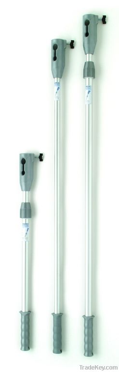 Aluminium extension pole-fixed head