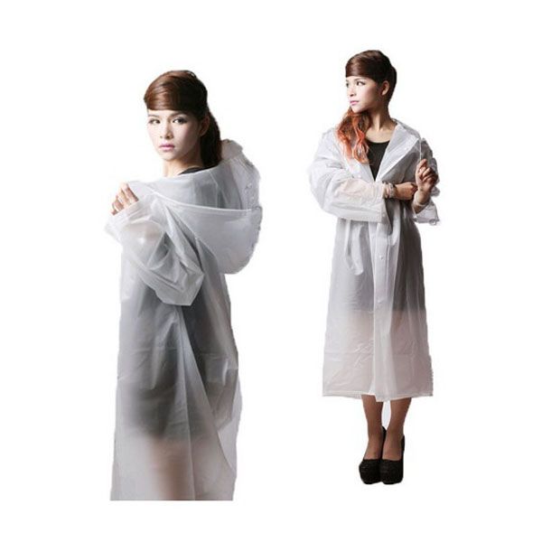 new design transparent pvc raincoat for adult