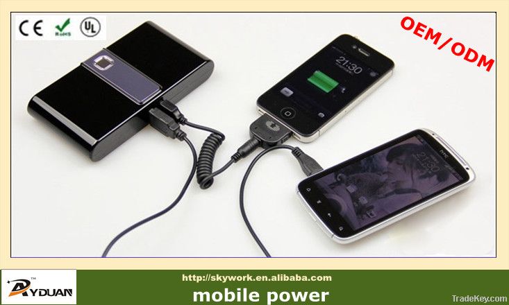 High capacity 20000mah portable mobile power bank for mobile phone