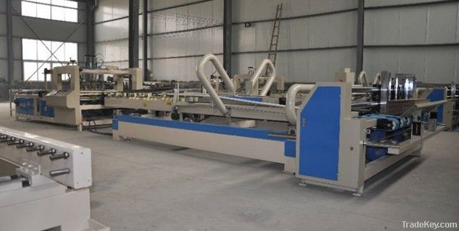 Automatic corrugated carton box folder gluer machine