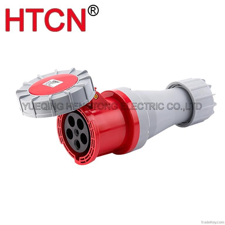 industrial coupler cee socket 63a 125a 3p+n+e ip67