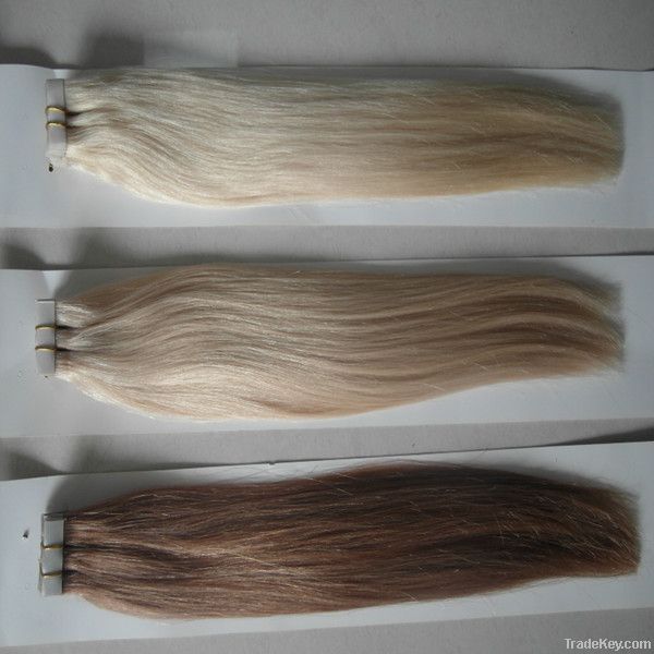 remy pu taped skin weft hair extension