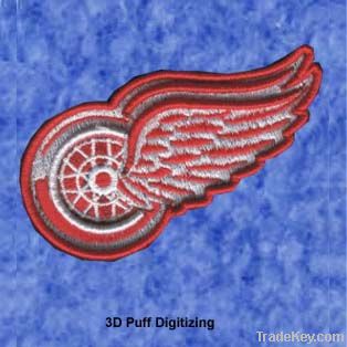 3D PUFF embroidery digitizing