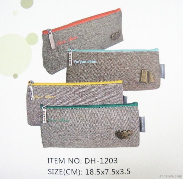 designed linen pencil case for BTS