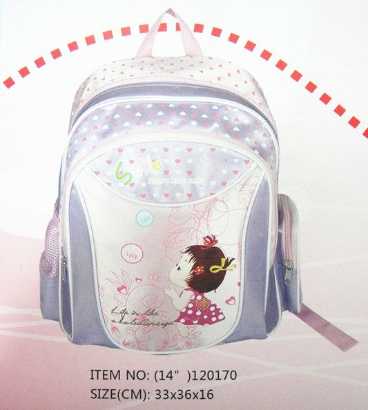 School messenger bag for boys with cartoon printing