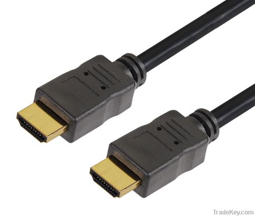 HDMIÃ‚Â® Cable, Molding, Nickel or Gold-plated Connector