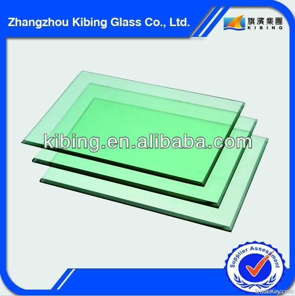 F Green Float Glass 3-15mm thickness