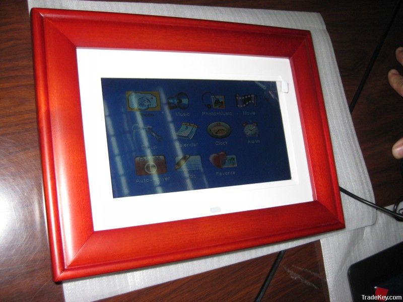 Hot! 7" Level-A panel, Wood Digital Photo Frames, Viedo/Music/Photos P