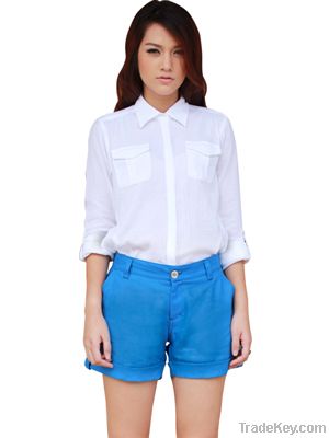 women linen short pants