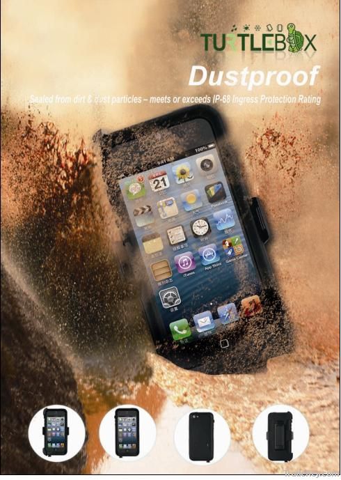 Original Turtlebox waterproof case for Iphone 5, Tough Case Iphone 5,