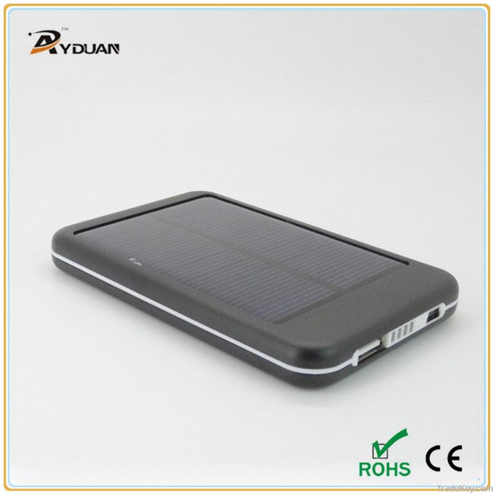 5V/1.5A solar power pack external battery charger 5000mAh
