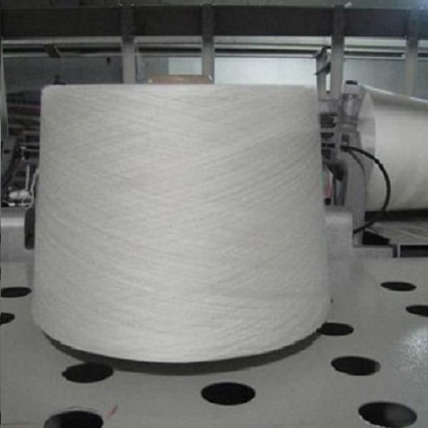 100% polyester raw white spun yarn