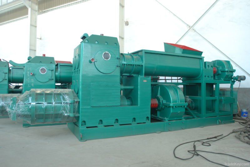 Automatic vaccum extruder for brick production line
