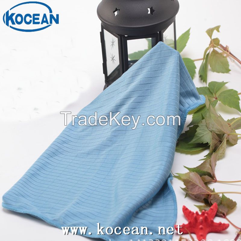 Microfiber glass  cleaning cloth