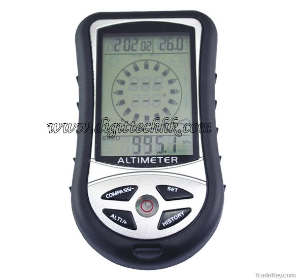 Digital Compass Altimeter Barometer Thermometer 8 In 1