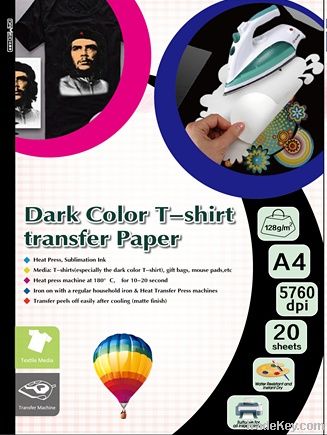 Dark T-shirt transfer photo paper, transfer printing for Tshirts