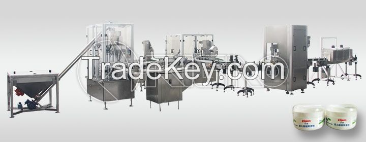 Powder Filling &Weighing & Capping & Shrinking Production Line