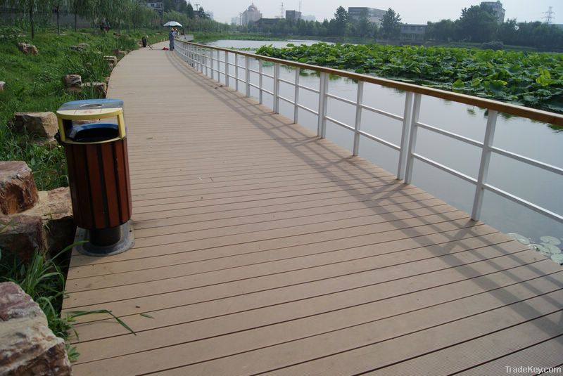 wpc deck for river bank