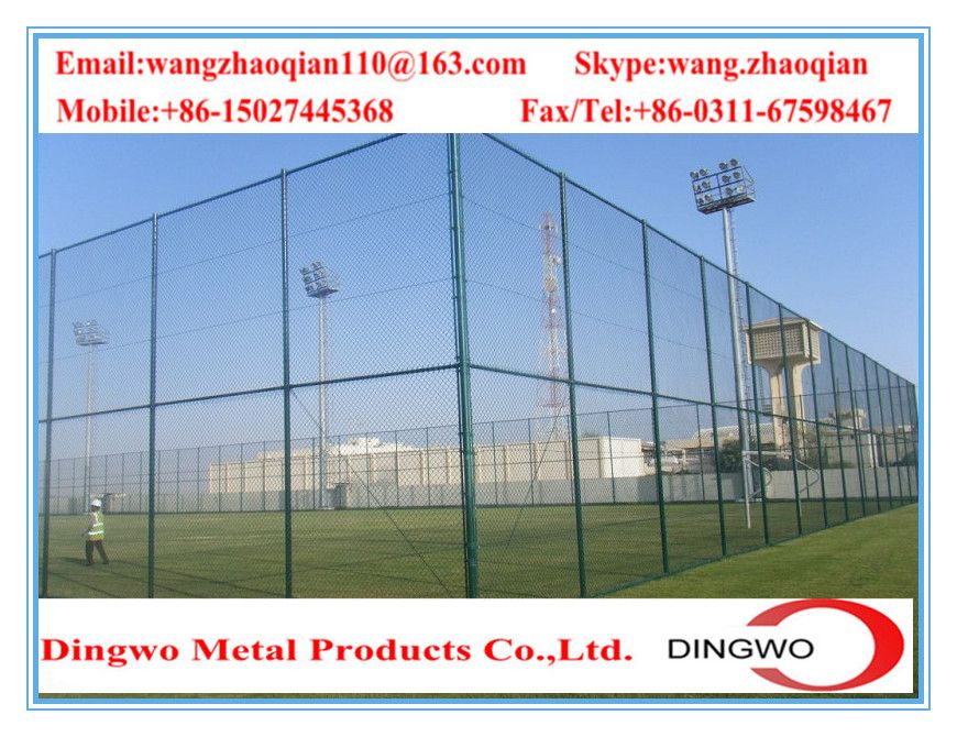 pvc coated chain link fence, stainless steel chain link fence, galvanized chain link fence, woven wire mesh fence, chain link fencing, sport fence, playground fence, garden fence, park fence, basketball fence, stadium fence, sport field fence