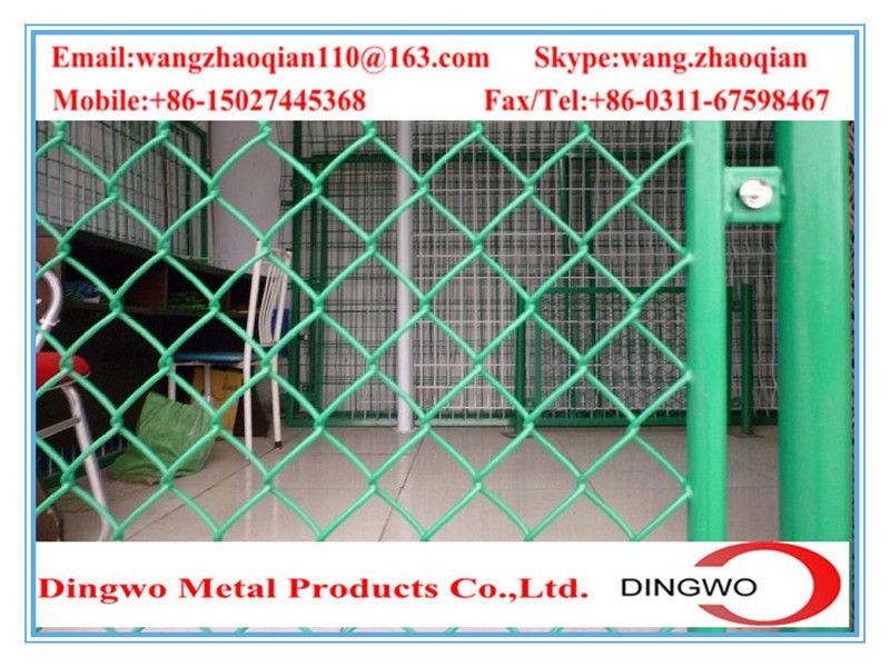 pvc coated chain link fence,stainless steel chain link fence,galvanized chain link fence,woven wire mesh fence,chain link fencing,sport fence,playground fence,garden fence,park fence,basketball fence,stadium fence,sport field fence