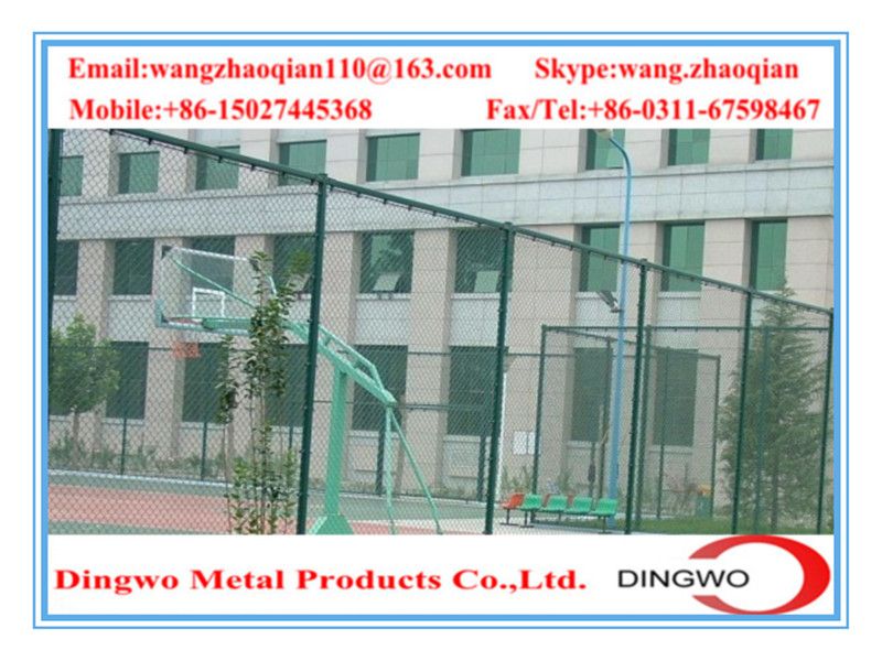 Pvc Coated Chain Link Fence,stainless Steel Chain Link Fence,galvanized Chain link fence,sport fence,garden fence,stadium fence,basketball playground fence,field fence