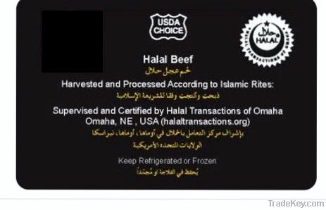 Halal Choice frozen or fresh Beef & chicken