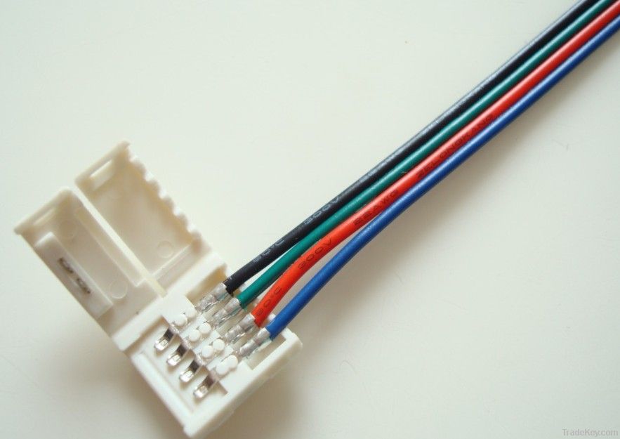 LED 5050RGB free soldering strip connector