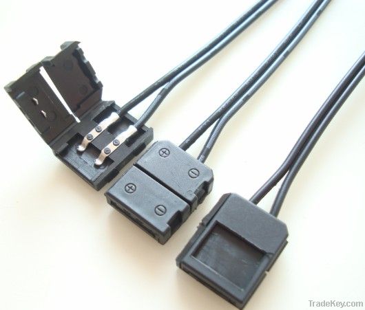 LED 5050 free soldering black strip connector