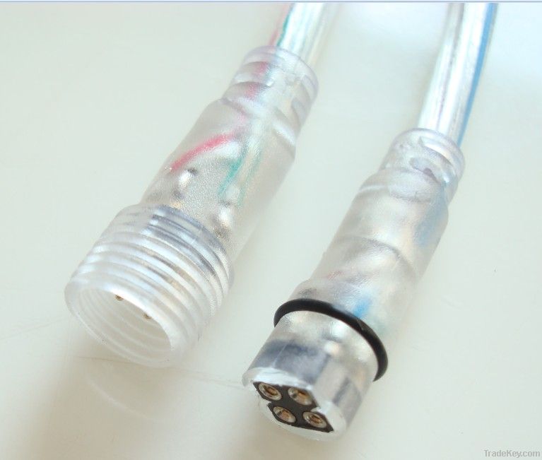 LED4pin waterproof transparent strip connector