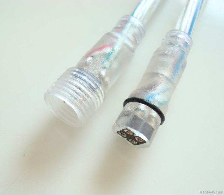 LED4pin waterproof transparent strip connector