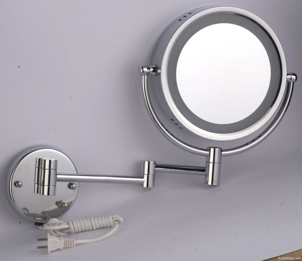 HSY-98L Wall mount double side makeup led lighted cosmetic mirror