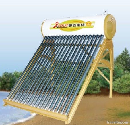 Low pressure compact solar water heater