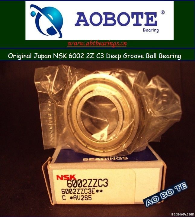 Original Japan NSK 6002 2Z C3 Deep Groove Ball Bearing