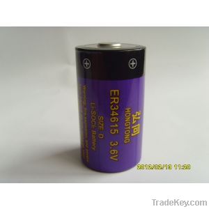 lithium battery ER34615 / output voltage 3.6V / battery capacity 19Ah