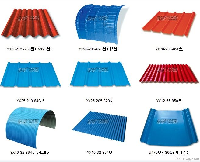 color steel rolled plate
