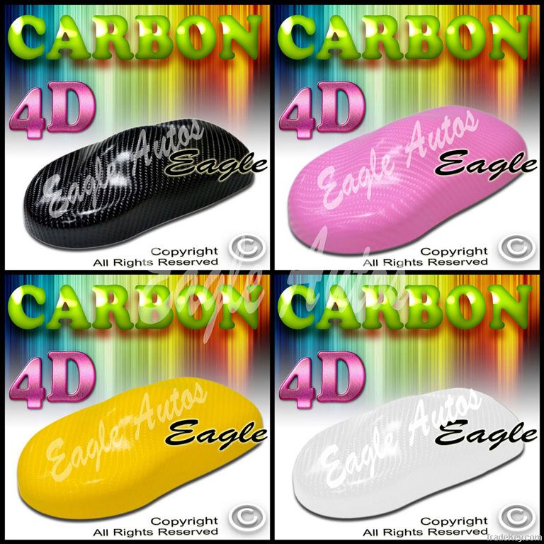 4D Carbon Fiber Car Vinyl Bubble Free