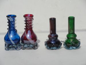 skull design glass smoking pipes