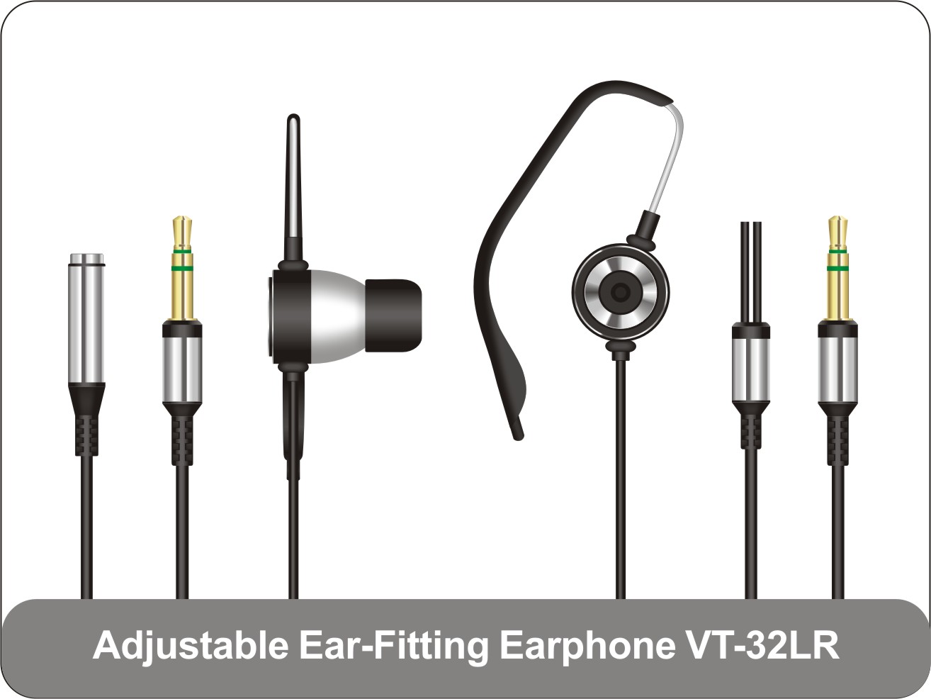 Adjustable Ear-Fitting Earphone